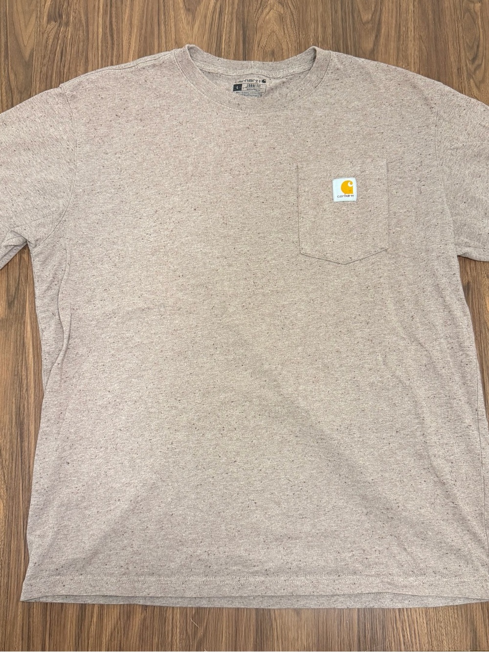Carhartt Short Sleeve Pocket Tee in Heather Taupe